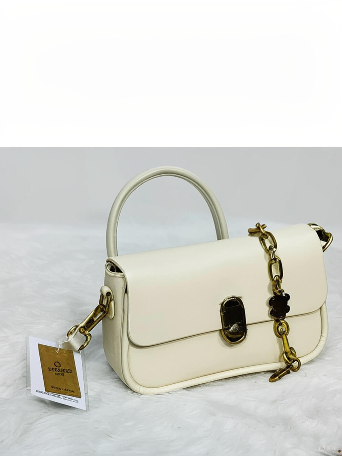 White Quilted Mini Bag